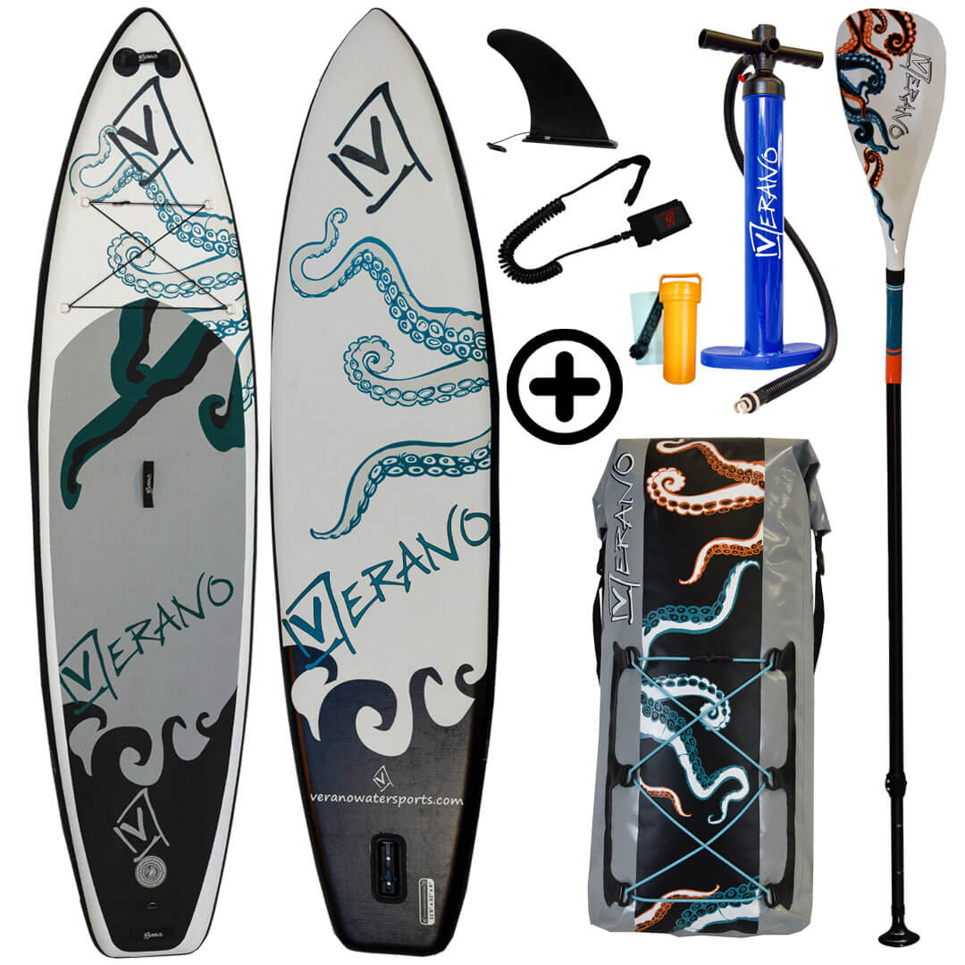 Octopus SUP 11.5 Touring Inflatable Stand Up Paddle Board - Verano